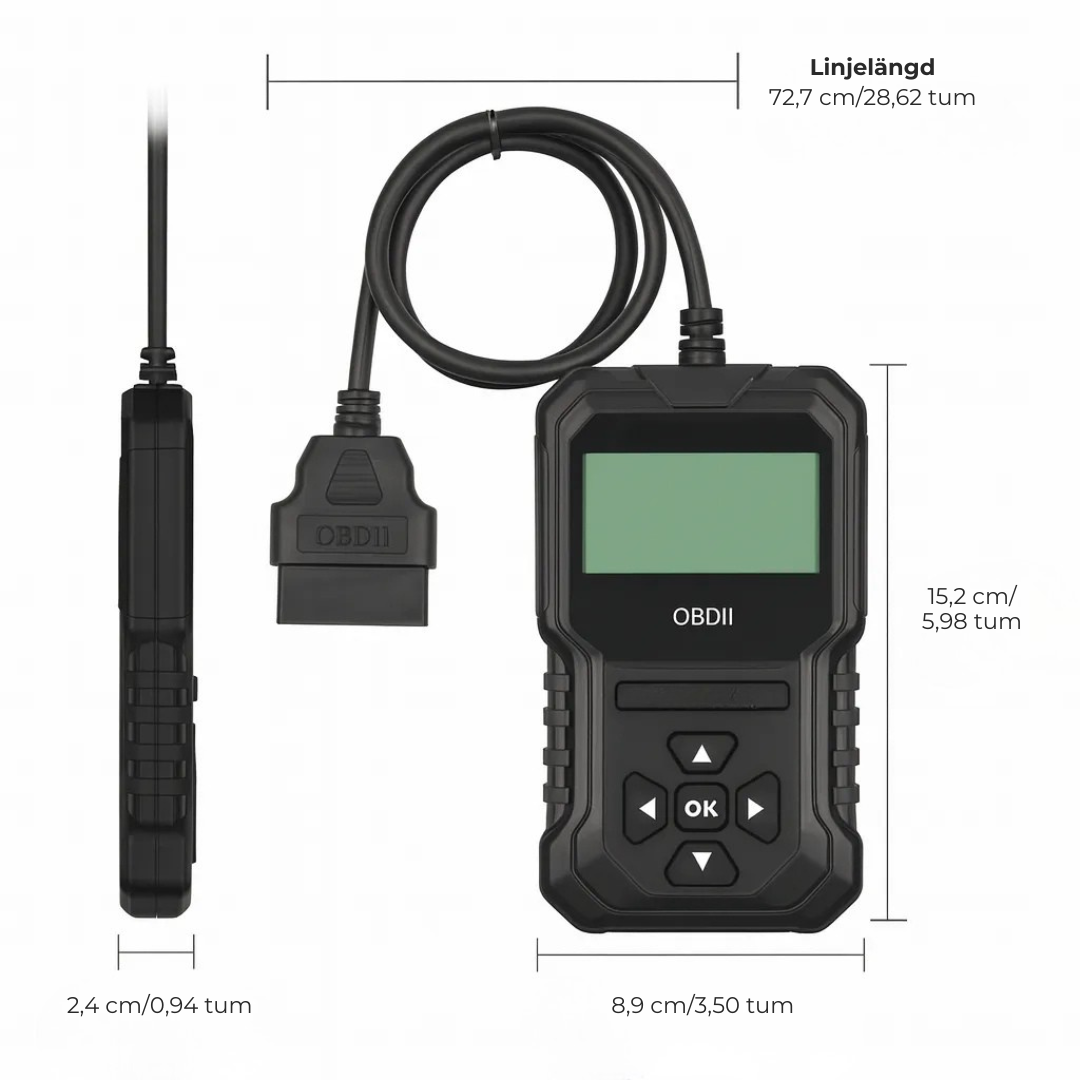 AutoScan Pro™ | OBD2 Bilscanner för Snabb Felsökning och Klara Diagnoser