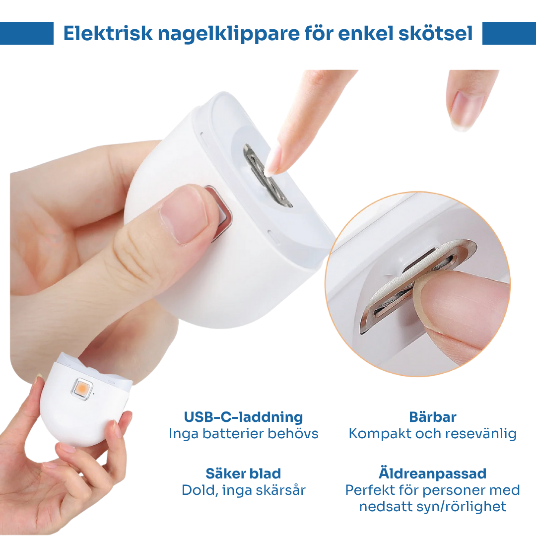 SafeTrim™ |  Den smarta, säkra och smidiga nagelklipparen för alla åldrar✨