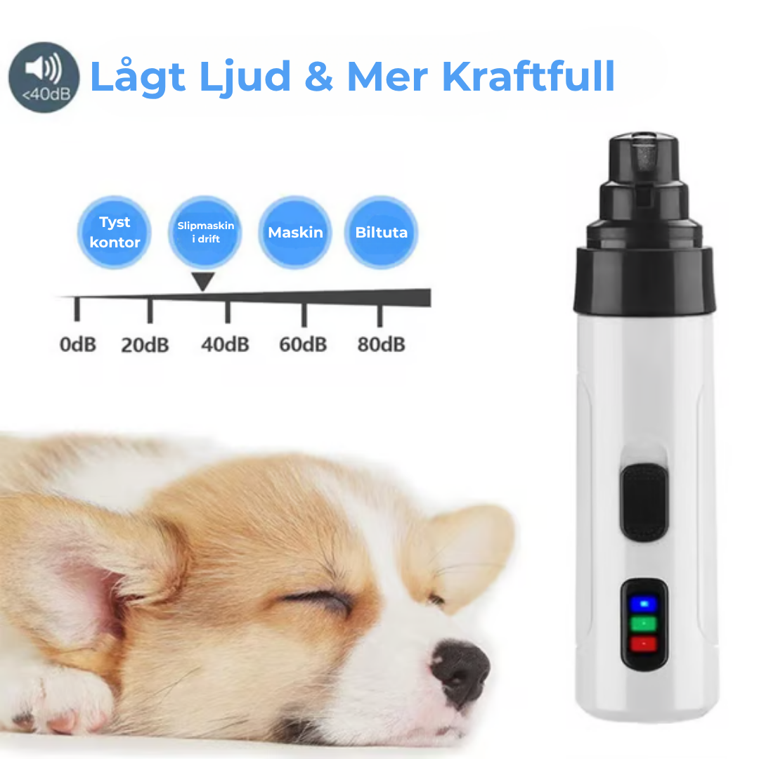 PetTrim™ | Uppladdningsbar elektrisk kloslip för husdjur med USB-laddning