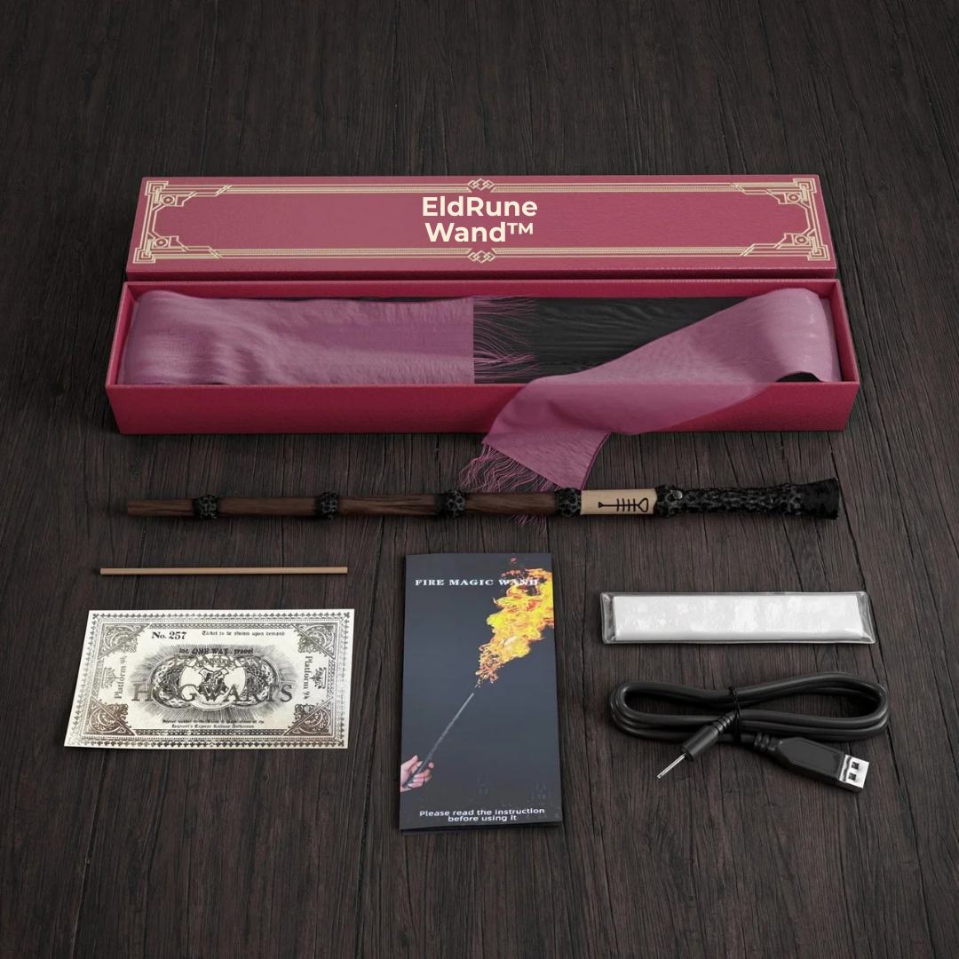EldRune Wand™ | Tänd Magin – Kasta Eldbollar på Riktigt!