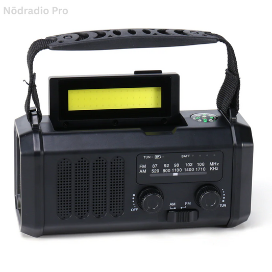 Nödradio Pro | Din Livlina i Alla Krislägen – Håll Dig Uppkopplad När Det Verkligen Gäller med den Uppgraderade Nödradion (10 000 mAh)