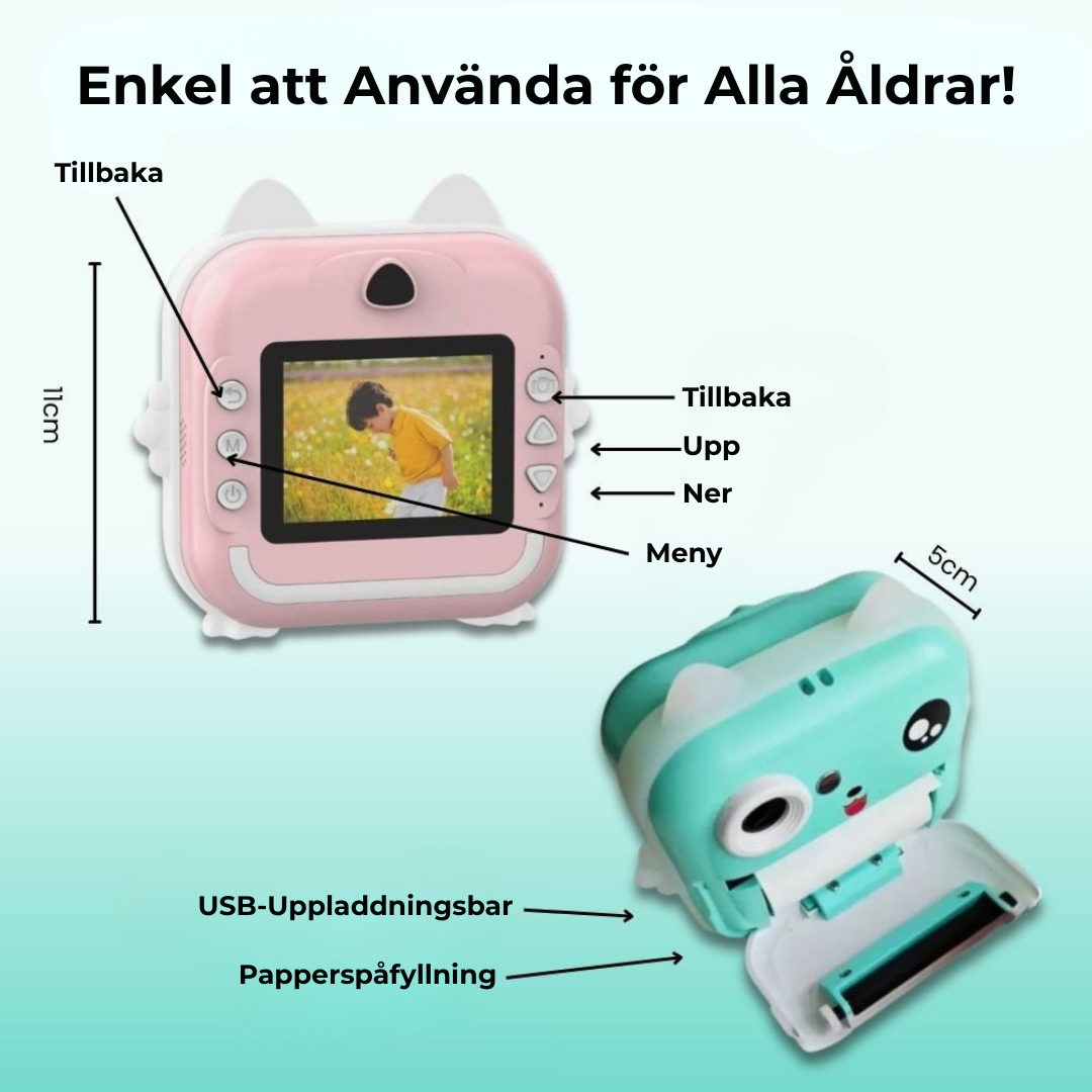 MiniMem™ | Omedelbar bläckfri kamera