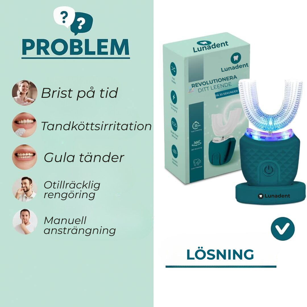 Lunadent™ | Revolution inom tandborstning – Rena tänder, utan ansträngning