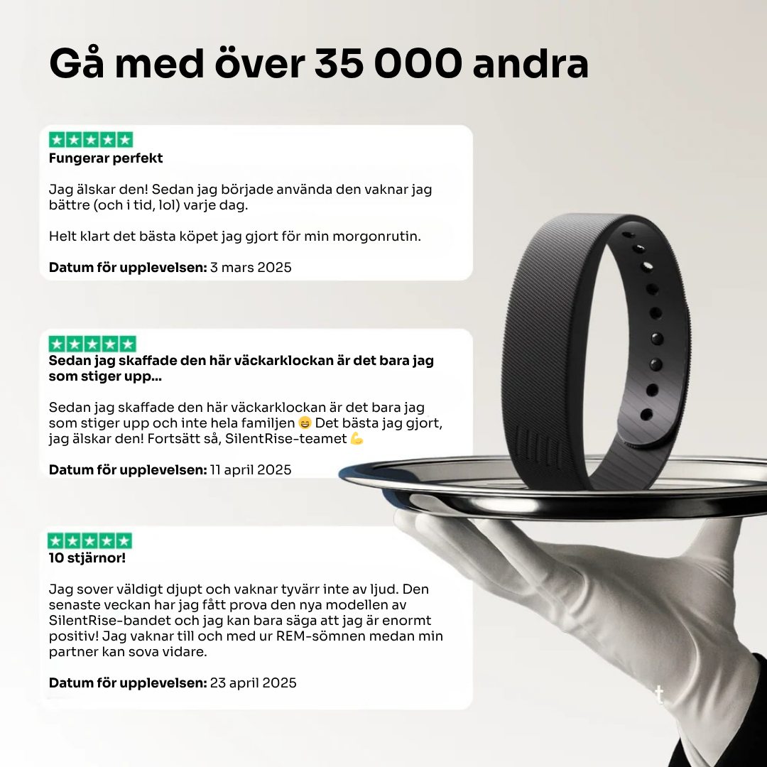 SilentRise™ – Den smarta vibrerande väckarklockan för djupsovare🌙