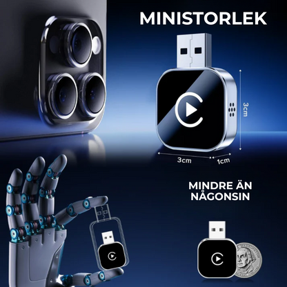 AutoSynk™ | Enkel anslutning för varje resa – ingen konfiguration krävs.