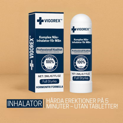 Vigorex™ | Inhalator – Hård erektion på 5 minuter – utan tabletter!