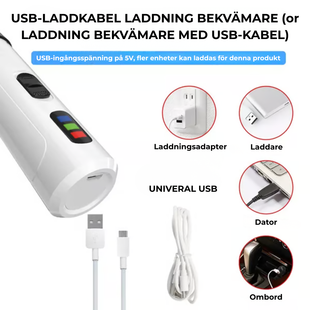 PetTrim™ | Uppladdningsbar elektrisk kloslip för husdjur med USB-laddning