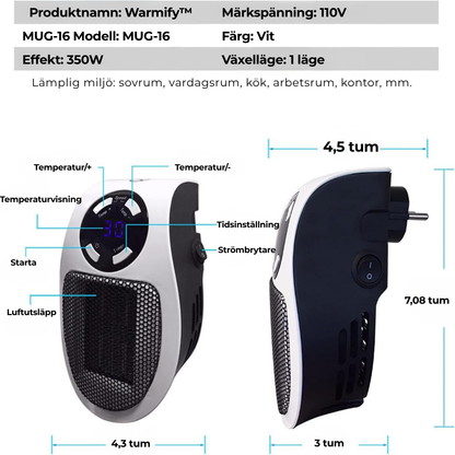 Warmify™ | Snabb värme, låg kostnad – din smarta vinterlösning!