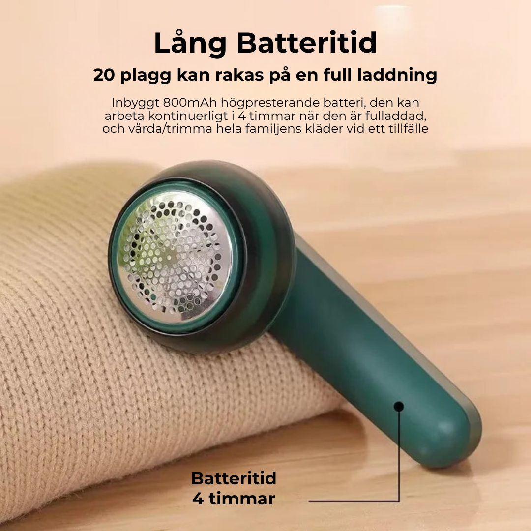 LuddBudd | Bärbar Elektrisk Luddborttagare – Uppladdningsbar