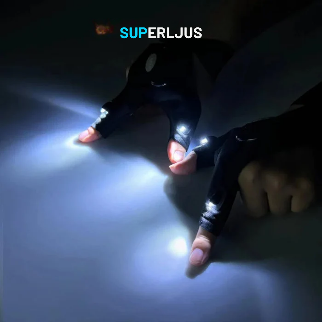 FlashFingers™ | Arbeta Fritt i Mörkret – LED-Handskarna Som Lyser Där Du Pekar