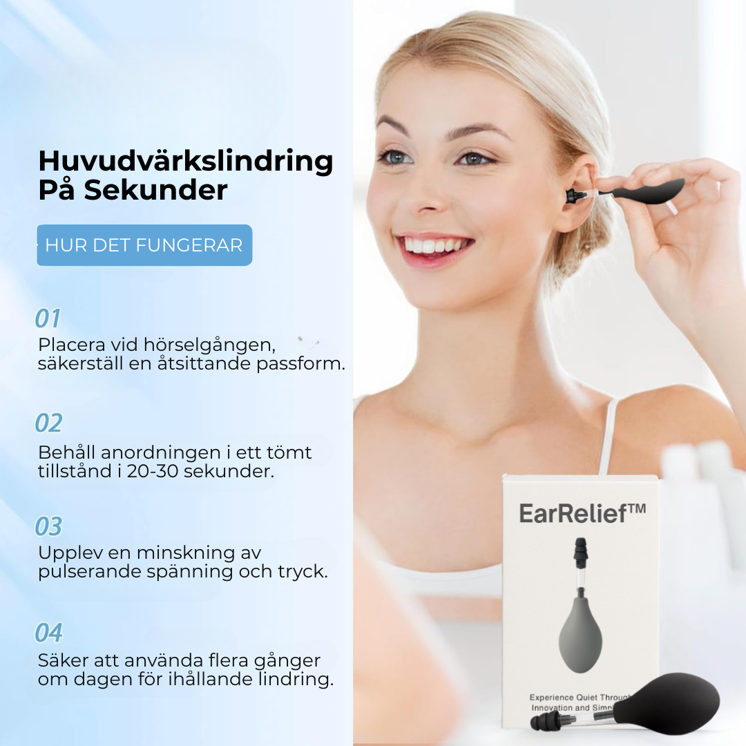 EarRelief™ | Sluta höra ljud som inte finns – upplev tystnaden igen!