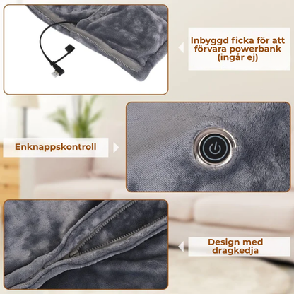 MysaVärme™ l Glemés bärbara uppvärmda sjal