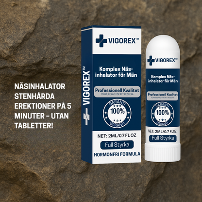 Vigorex™ | Inhalator – Hård erektion på 5 minuter – utan tabletter!