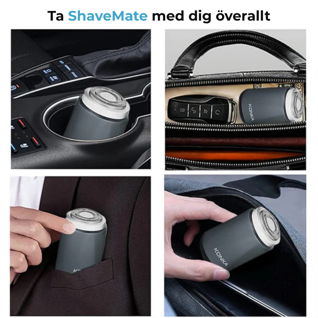 ShaveMate| Säg hejdå till stubb och ojämn rakning – oavsett var du är
