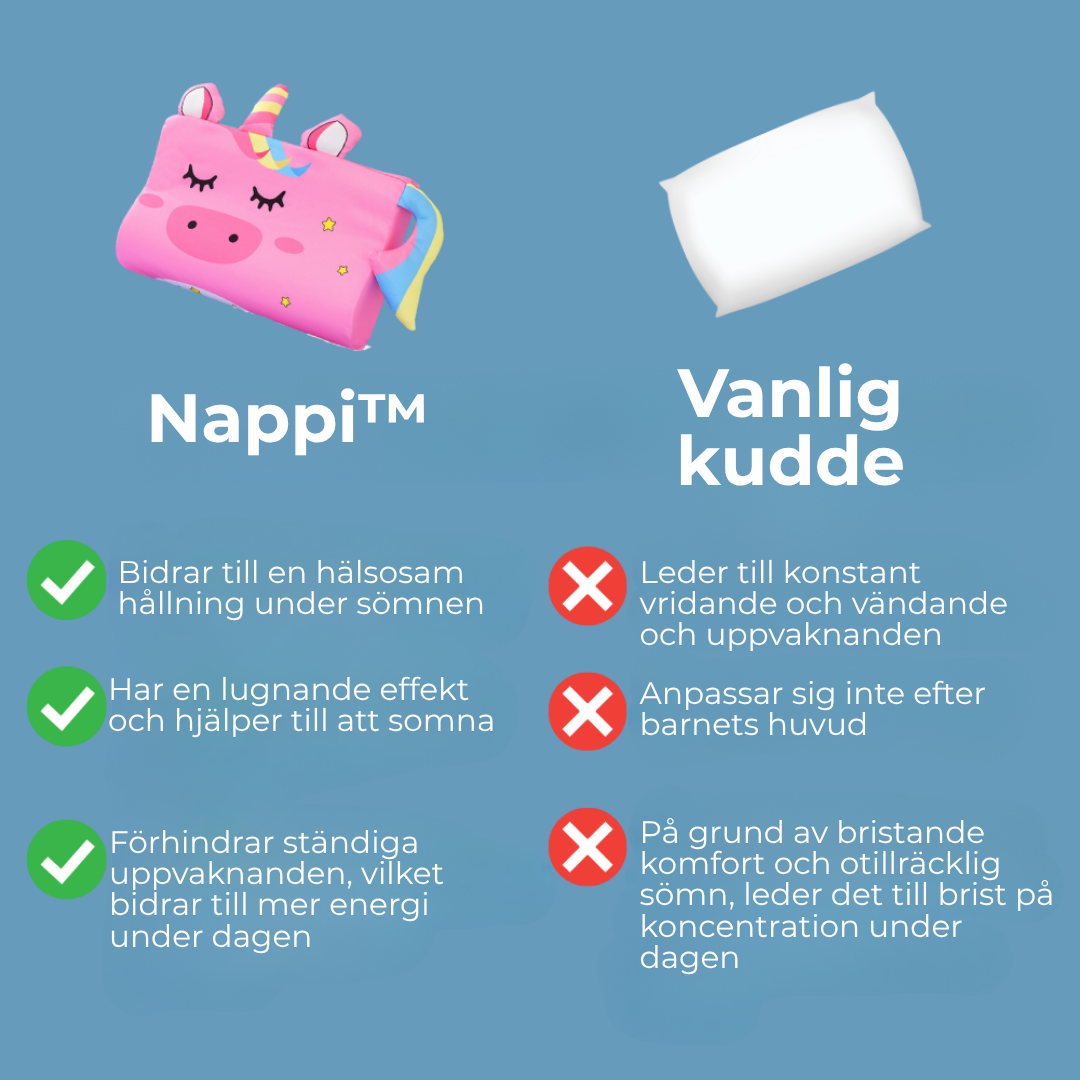 Nappi™ | En barnkudde för en god natts sömn.