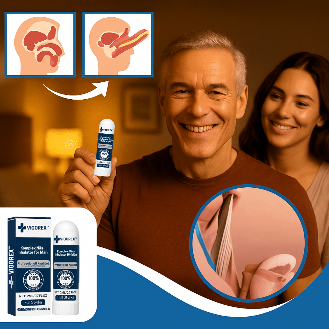 Vigorex™ | Inhalator – Hård erektion på 5 minuter – utan tabletter!