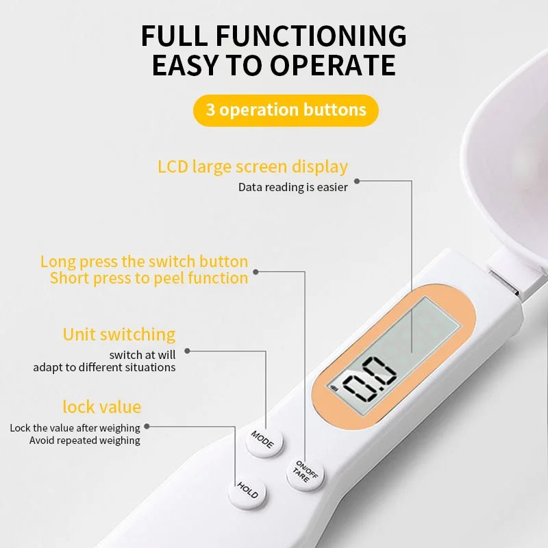 MätSpoon™ | Den ultimata digitala skedvågen för exakt och enkel mätning