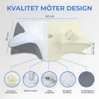 ErgoSömn™ | Sov bättre, vakna piggare – ergonomiskt stöd för nacke och rygg hela natten