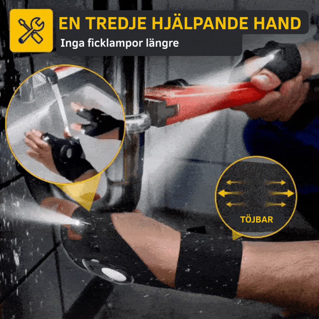 FlashFingers™ | Arbeta Fritt i Mörkret – LED-Handskarna Som Lyser Där Du Pekar