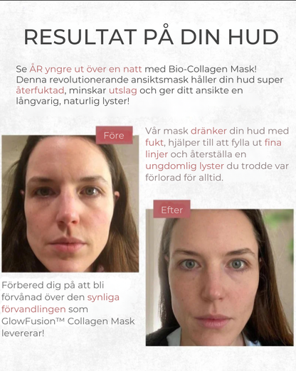 GlowFusion™ Collagen Mask | Vakna med den Hud Du Alltid Drömt Om