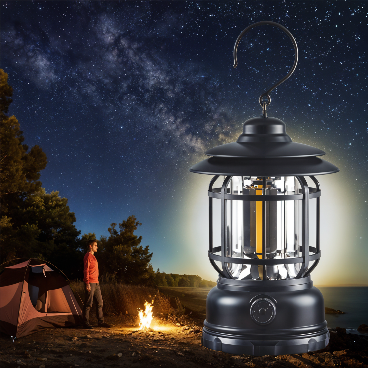 Myslampa™ | Retrodesign, Dimbart Ljus, Utan Sladd