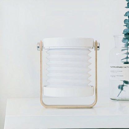 Looma™ | Portabel Vikbar Trä-LED-lampa